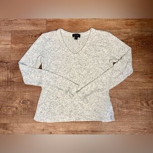 Karen Kane V-Neck Ribbed Knit Long Sleeve Top Size Small